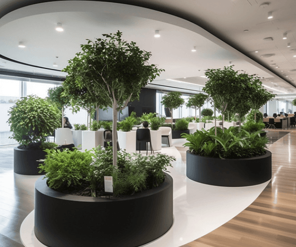 Kantoorbeplanting in Hilversum