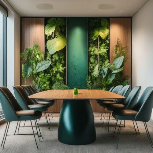 Groene kantoorbeplanting geleverd door MVZ Bedrijfsgroen voor bedrijven